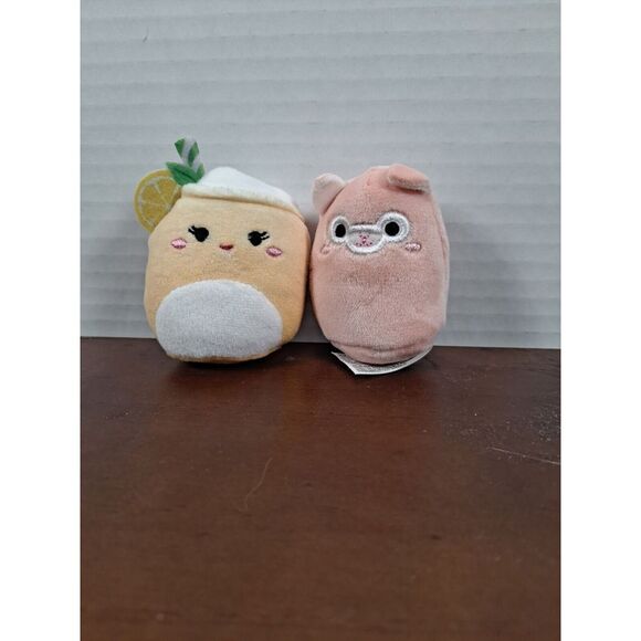 Squishmallows Other - Set Of 2 Squishmallow Squishville 2" Mini Plush/Lily Llama & Medina The Lemonade